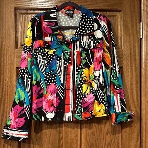 Berek Multicolor Floral and Dot Jacket